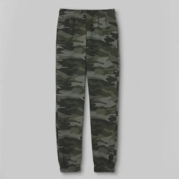 Wild Fable Green Camo High Rise Waist Fleece Sweatpant Jogger Pant Sz Small - Picture 3 of 11